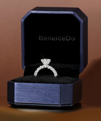 IGI CERTIFIED 18K Solid Gold Wedding Promise Jewelry Women Solitaire Halo Oval Round Cut 1.0ct LAB GROWN Diamond Engagement Ring