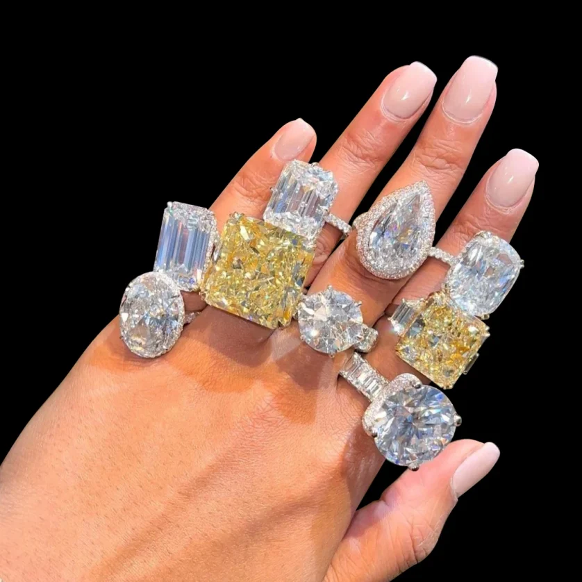 Custom 3ct Radiant Moissanite Diamond Lab Wedding Ring  10K 14K 18K Gold Fine Jewelry Hola Engagement Moissanite Ring - Image 6