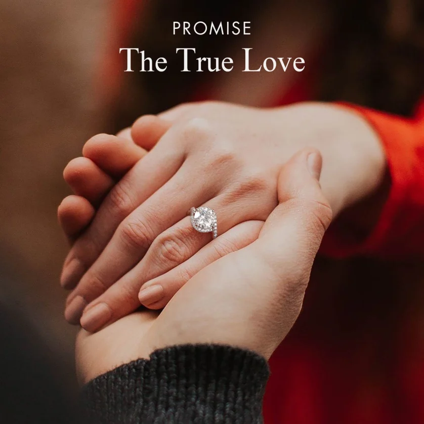 2.0ct 1ct Luxury Bridal Promise Rings White Gold Plated 925 Sterling Silver Women Wedding Engagement VVS Moissanite Diamond Ring
