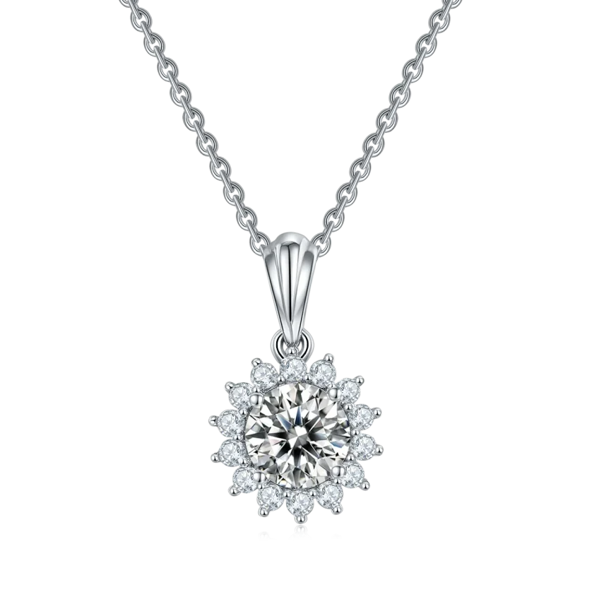 Wholesale 925 Sterling Silver Women Fine Jewelry Sets Moissanite Diamond Earrings Necklace Sets for Wedding